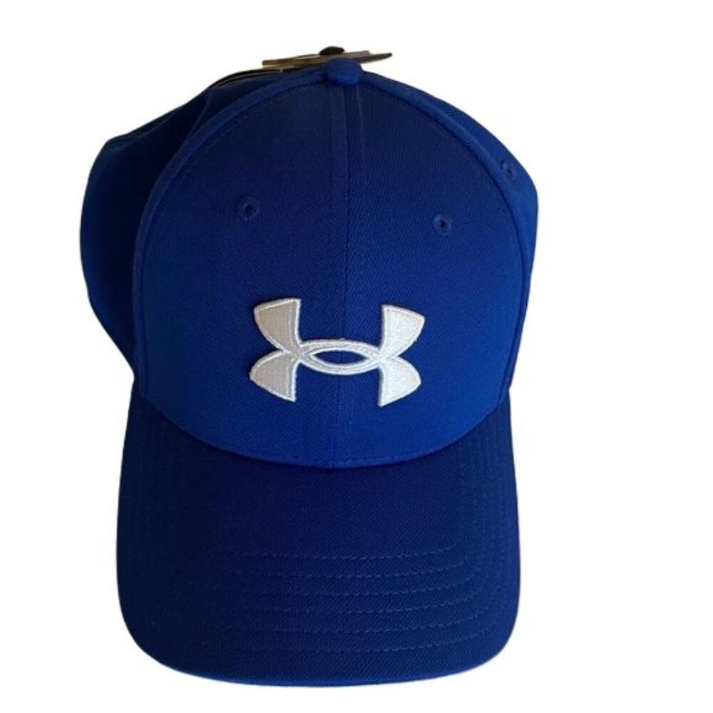 Under Armour Royal Blue Golf Hat Iso-Chill with White Logo,‎ L/XL